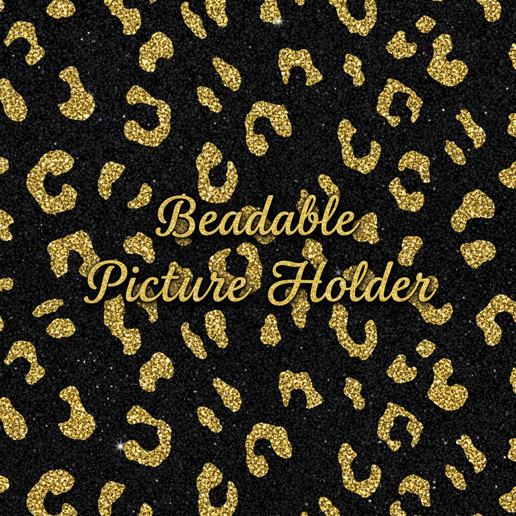 Beadable Picture Holder